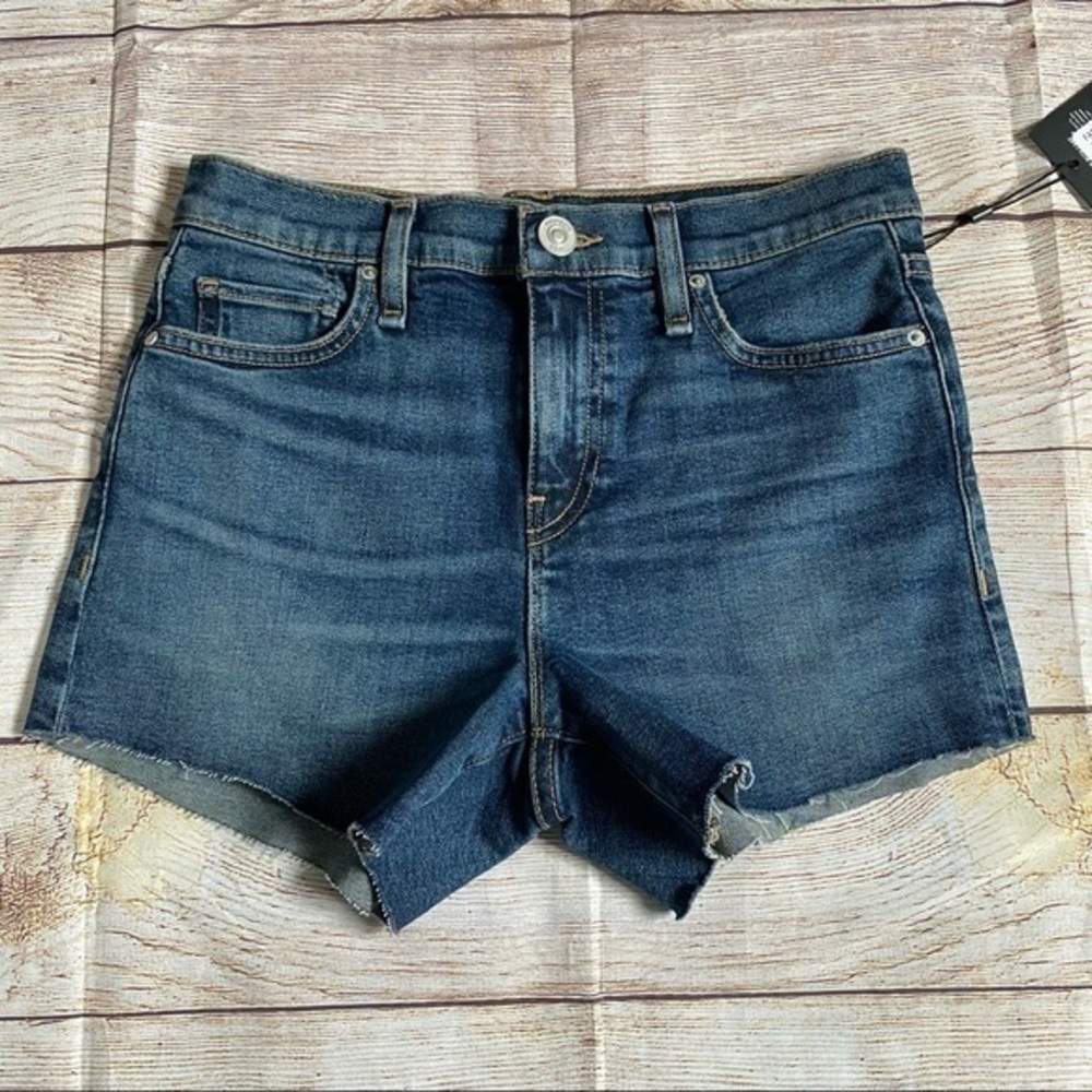 𝅺hudson Gemma Mid-Rise Habitual Cut Off Shorts 25